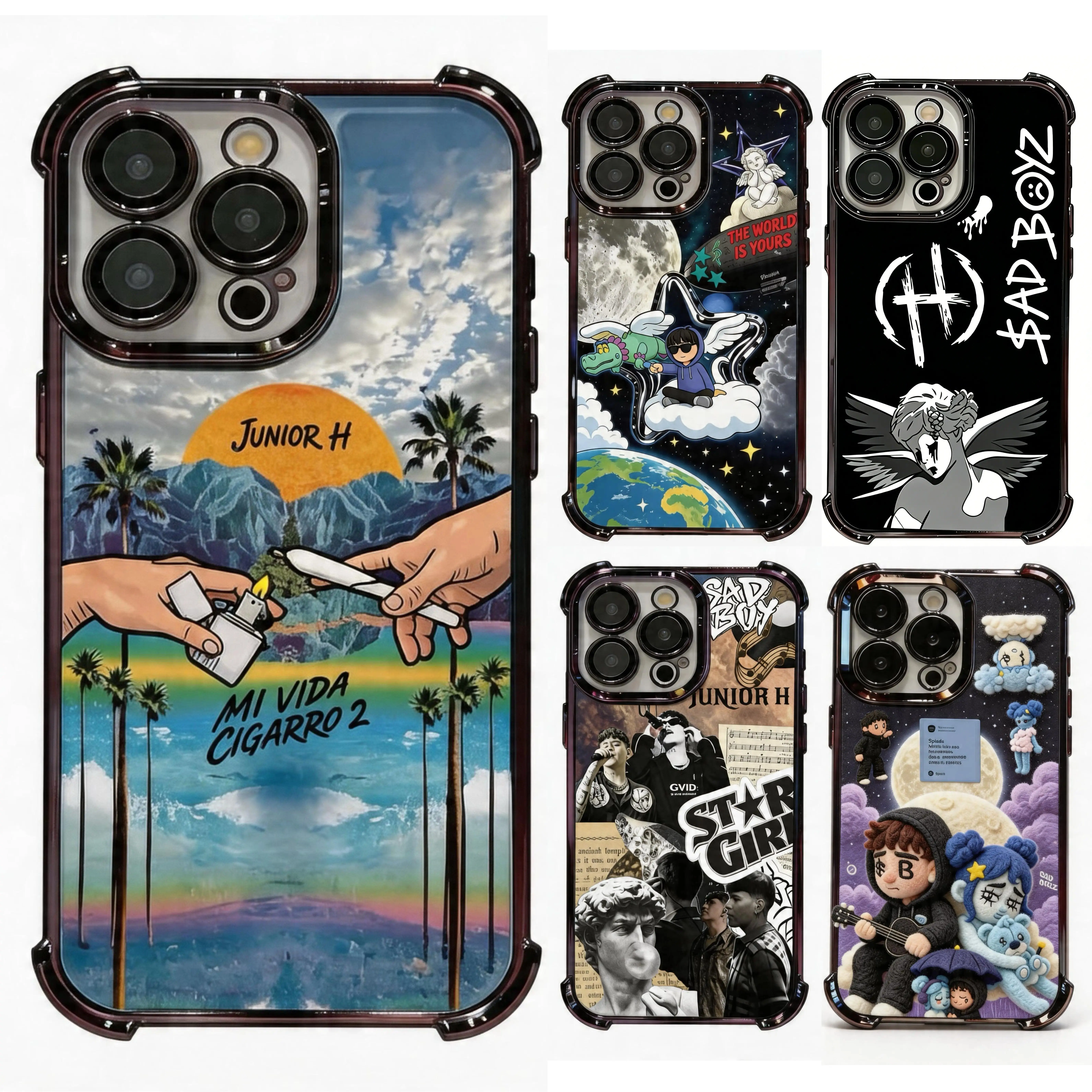 J-Junior H Sad Boyz Phone Case Suitable for iPhone 17 16 15 14 13 12 11 Pro Max Plus Air & Samsung Galaxy S26 S25 S24 S23 S22 FE Ultra Plus Shockproof Clear Protective Cover