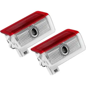 2pcs for benz No Fade 4K-HD Car Welcome LightsWheat Ear Car Door Lights Logo Projector Puddle Lights Compatible with A B C E M GL GLA GLC GLE Class Accessories