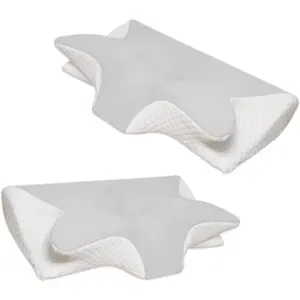 Pillow - Neck and Shoulder Cervical Pillow - 3D Ergonomic Neck Pillow Pain Relief Soft for Side Sleep Stomach Sleeping and Back Sleeper