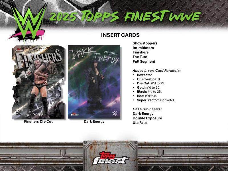 2025 Topps Finest WWE Hobby Trading Cards