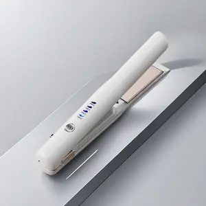 2-in-1 cordless hair straightener: Curl and straighten, pure titanium portable mini hair straightener, creates smooth hairstyles, instant, 4 adjustable temperatures, easy to carry from commuting bag, New Year's gift