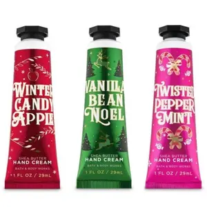 HOT - Bath and Body Works - Winter Candy Apple, Vanilla Bean Noel and Twisted Peppermint - Shea Butter Hand Cream – 3 pc- 1.0 fl oz each (2019 Holiday Edition)