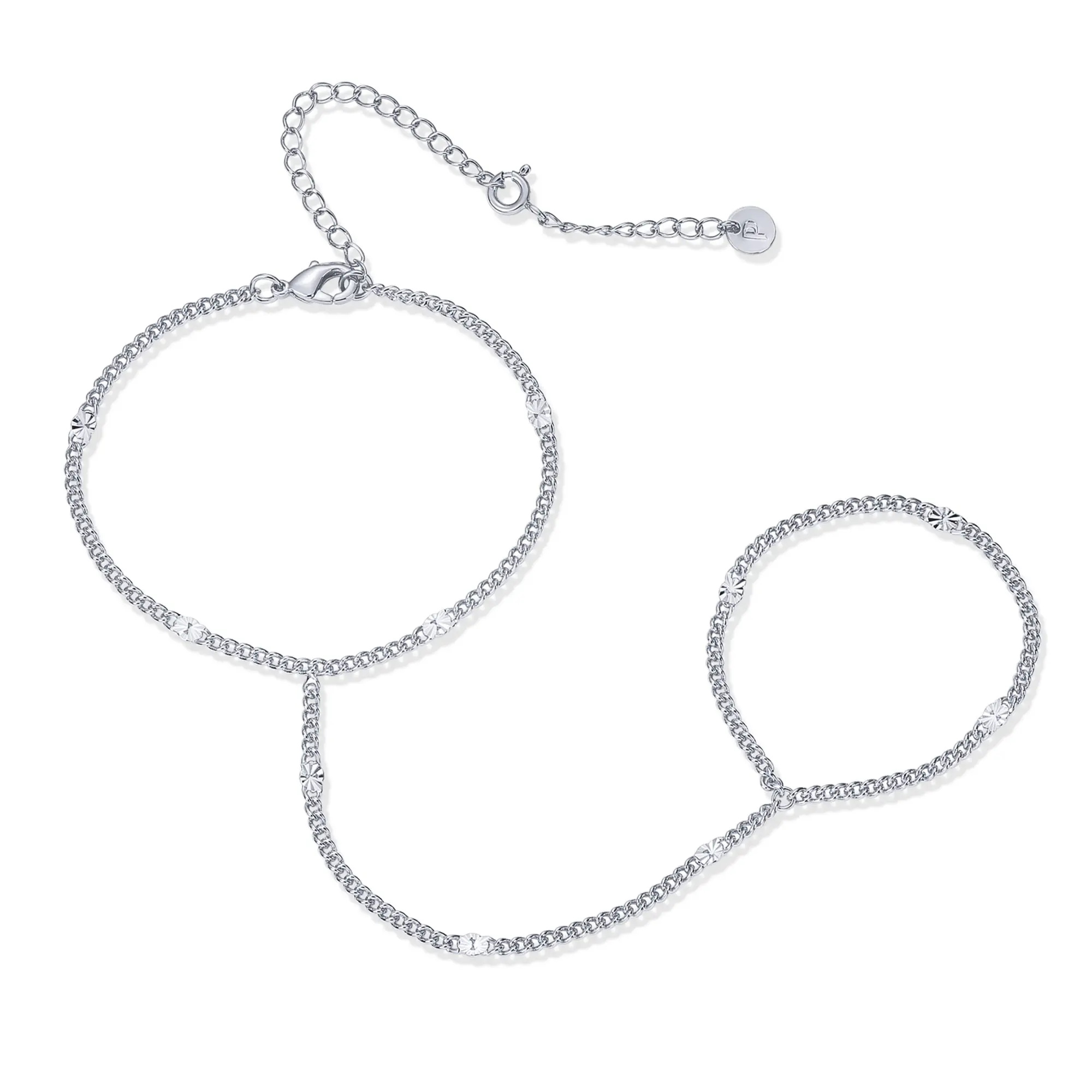 Crimp Chain - White Gold