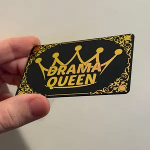Drama Queen Card For Your Wallet - Funny Plastic Cards