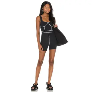 WeWoreWhat Corset Bodysuit in Black