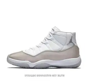 White Leather and Light Grey Suede High-Top Sneakers