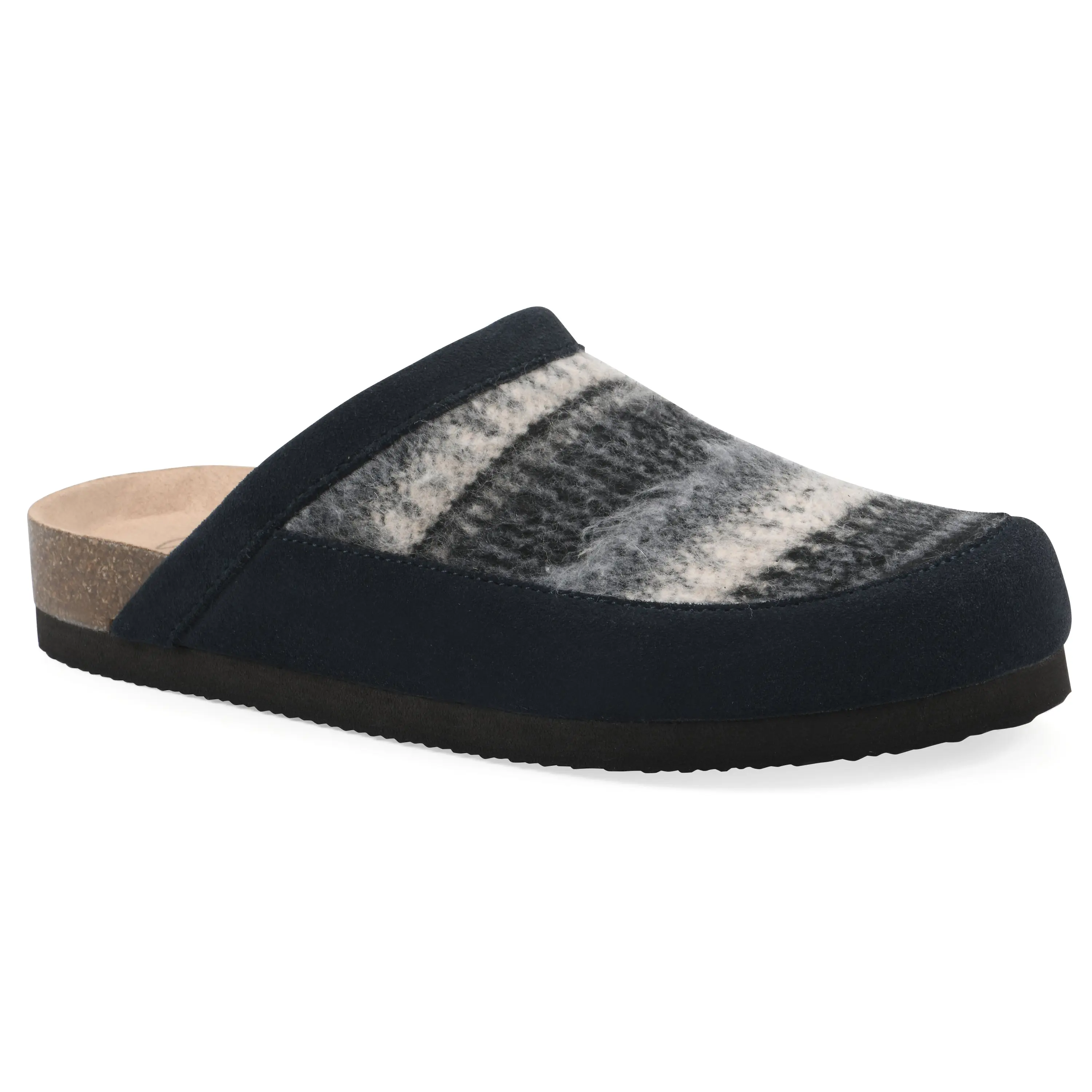 Blue Multi Felt and Suede