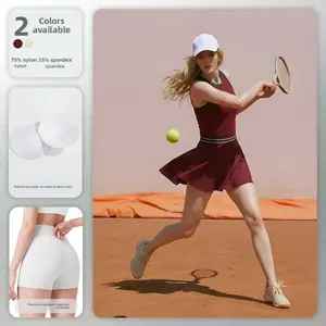 2026 summer new sports women dress two-piece set nude breast pad outdoor golf badminton tennis dress women rare collection sweatsuit thermal fitness cute gym set sporty quick-dry