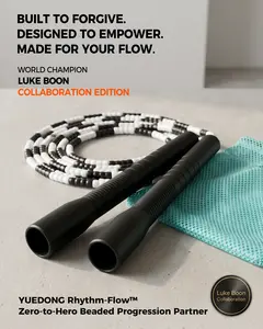 YUEDONG  Jump Rope For Beginners, easy to master rhythm, 20cm non-slip long handle, speed jump rope, jumprope swag, beginner-friendly, suitable for men, women and kids, factory direct sales Adjustable Jump Rope Fitness Skipping Rope