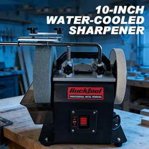 BUCKTOOL 10" knife grinder 1.6-Amp Two-Direction Water Cooled Wet Stone Grinder, SCM8101