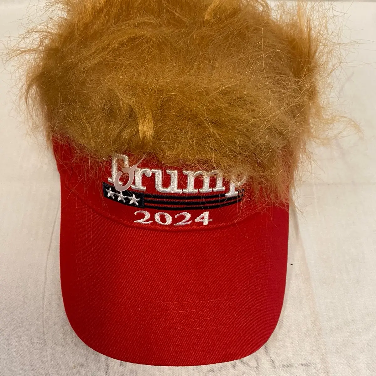 Trump 2024 Visor with Fake Hair - Perfect for Any Occasion
