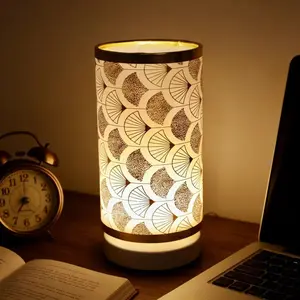 Creative Vintage USB Powered Warm Light Night Lamp Led Nightlight, Eye Protection Lighting, Fashion Simple Decorative Illumination for Bedroom Office Side Table, Atmosphere Lamp