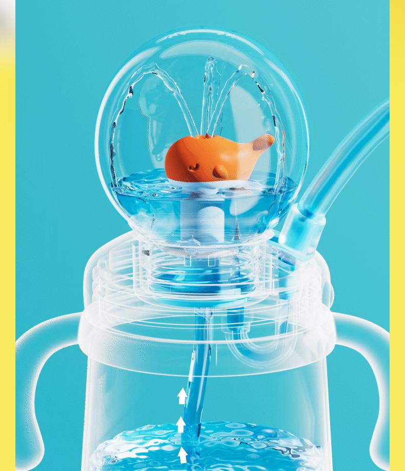 【COMOBEBE】18oz Tritan Sippy Cup – Whale Spray Design, BPA-Free, Spill-Proof, Dishwasher Safe, Fun for everyone Bottle Drinkware 【COMOBEBE】18oz Tritan Sippy Cup – Whale Spray Design, BPA-Free, Spill-Proof, Dishwasher Safe, Fun for everyone Bottle Drinkware