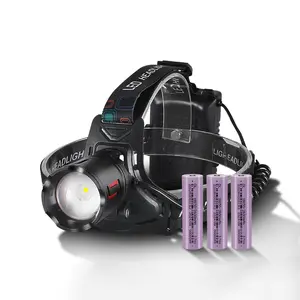 USB Rechargeable Headlamp, Long Battery Life Cycling Headlamp, Waterproof Zoomable Head Lamp with Safety Warning Tail Light for Cycling, Hiking, Mountaineering, Camping, Fishing, Led Headlamp