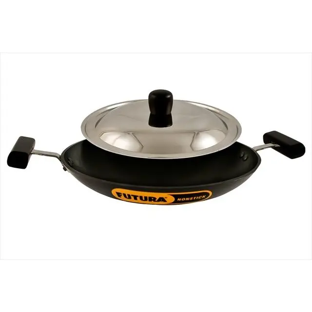 Hawkins QA2 Futura Non-Stick Appachatty Breakfast Pan, Cookware with Stainless Steel Lid
