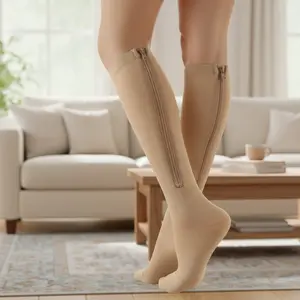 Pairing Zipper Compression Stockings