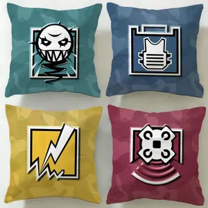 shooter game Tom Clancy's Rainbow Six Siege Cushion Cover Ultra-Soft Reversible Plush Pillow Cover | Double-sided fluffy comfort for car, sofa, bedroom | Skin-friendly fabric | Easy clean & maintain | Stylish home decor | Perfect gift for family & friends