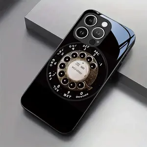 Creative retro telephone design tempered glass anti-fall phone case,for iPhone 17 Pro Max Phone Case 17 Air 16 E 15 Plus 14 13 12 11, Samsung Galaxy S22 S23 FE S24 Plus S25 ULTRA FE Plus A54 53 52 36 35 34 33 Note 20 Ultra