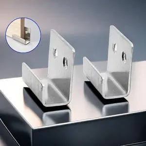 Stainless Steel Photo Frame Hanging Brackets, Wide Application Ceramic Tile Wall Hanger, Photo Frame Corner Storage Display Brackets