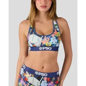 PSD Womens SpongeBob SquarePants - SpongeBoo Racerback Sports Bra - Comfortable, Breathable, Ultra-light Fabric