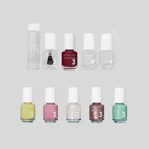 Dazzle Dry, Handpicked & Fast Track Cherry, Fingernails & Toenails, Professional Nail Kit Set, Long-Wear Chip-Resistant, 10-Piece Bundle, 0.93 fl oz.