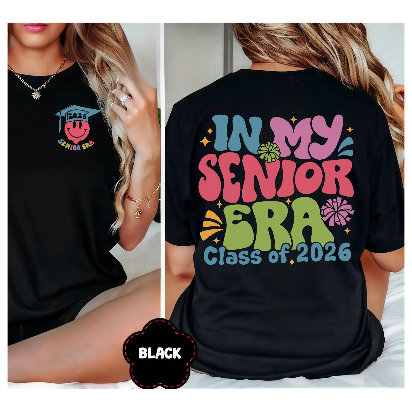 100% Cotton In My Senior Era Shirt for Adults Teens, Class Of 2026 Shirt, Senior 2026 Tee, 2026 Senior Gifts, High School Graduation, Back to School, Graduation Gift