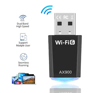 WiFi Adapter for Desktop Computers, USB Wireless Adapter, Wireless Adapter Dongle, Suitable for 2.4G/5G Dual-Band Wireless Networks, Supports WPA3 Enhanced Security Protocol
