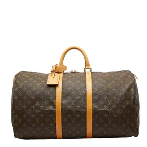 Pre-owned Louis Vuitton Canvas Tote Bags Keepall55 Monogram Travel Bag
