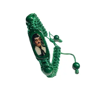 Jesus Malverde Knotted Rope Bracelet