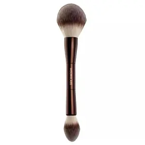 Hourglass Dual-Ended Veil Powder Brush – Makeup Brush for Foundation, Setting & Finishing Powder – Multiuse Ultra-Soft Vegan Brush for Face, Blush & Highlight – Professional Cruelty-Free Makeup Cosmetic Tool