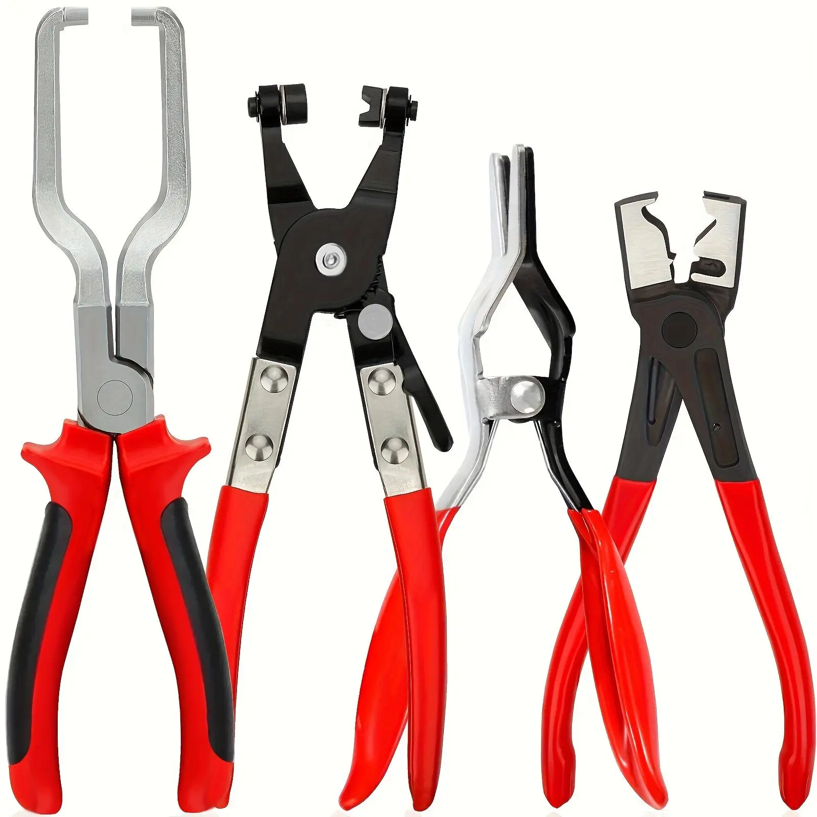 Professional Hose Clamp Kit, Fuel Line Disconnecting & Dismounting Tool Set for Automotive Maintenance, Multifunctional Pipe Clamp for Car Repair, Fuel Line Pliers, Disconnect Repair Tools