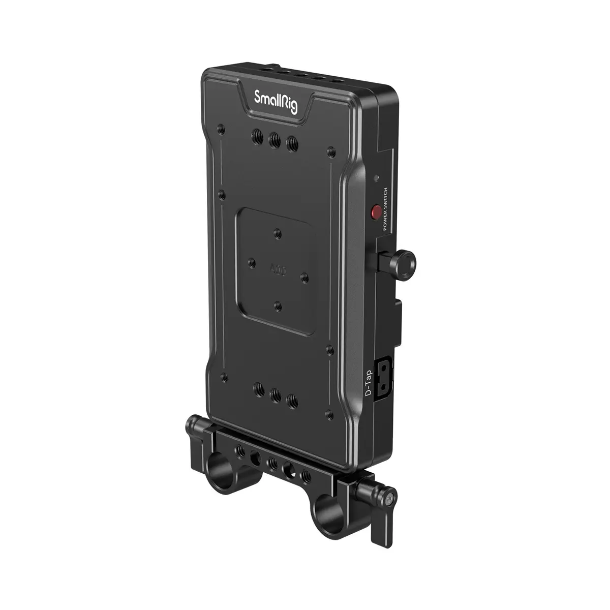 SmallRig Advanced V-Mount Battery Plate for Cameras, with Dual 15mm Rod Clamp, Durable Camera Accessory for Charging, Equipped with Secure Plug