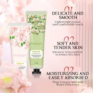 Set of 5 Hydrating Hand Creams 30ml  Restoring Moisture for Dry to Extra Dry Skin, Non-Greasy Quick Penetrating, Delicate Floral Scent Perfect for Commute, Beach Bag, Office Station, Side Table for Daily Softness