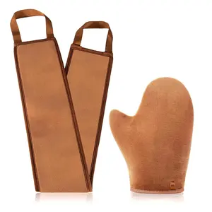 2 in 1 Self Tanning Mitt Applicator Kit Self Tanner Mitt and Lotion Applicator for Back,Tanning Glove for Self Tan Mitt Applicator