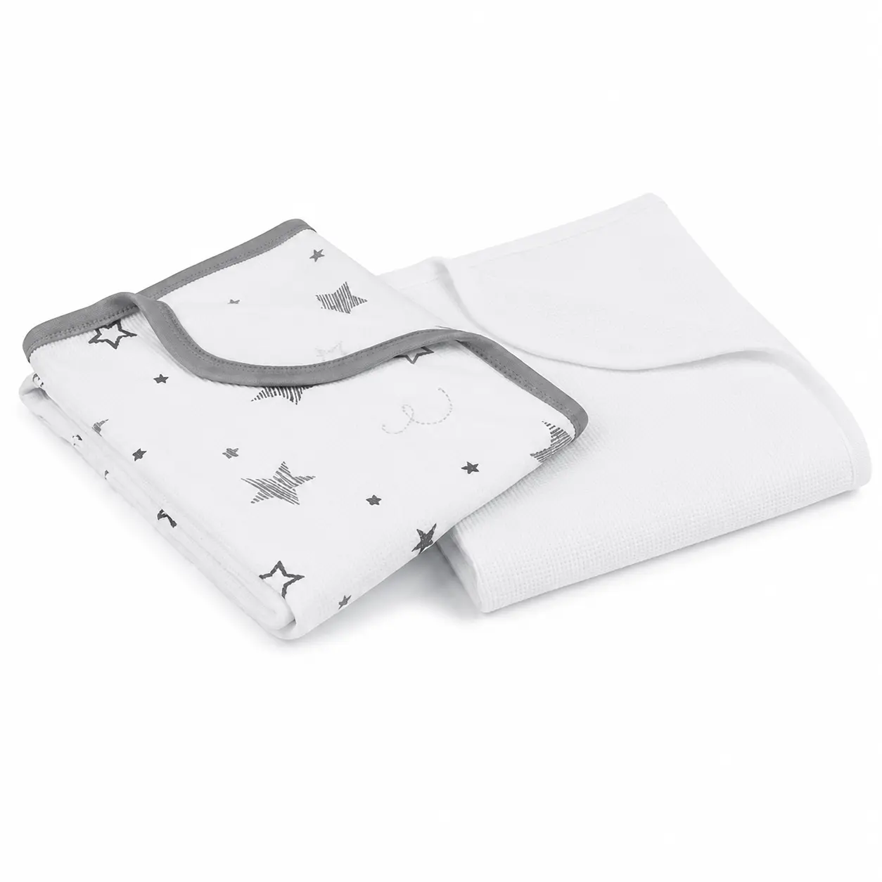 American Baby Company Thermal Waffle Blanket Set - 2-Pack, 100% Cotton, 30" x 40"