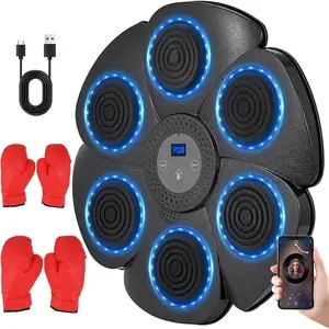 1pc Portable Smart Music Boxing Punch Target, Bluetooth Smart Boxing Training Pad, Wall-Mounted Electronic Boxing Practice Mat For Home Workout