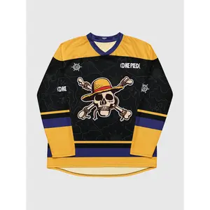 One Piece Straw Hat Pirates Hockey Jersey
