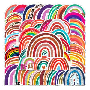 50/100pcs Rainbow bridge Sticker,Rainbow pattern Sticker,Decorative sticker for gift wrapping, goodie bag sticker,Furniture, Journal, Laptop ,Phone, Refrigerator decals