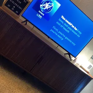 【Sliding Doors Design】ONBRILL 55"/63" Gorgeous Fluted TV Stand for TVs up to 60/70 Inch, Modern Entertainment Center with Power Outlet & Adjustable Shelves Storage for Living Room, Media Console,Bedroom Furniture,Christmas Gift