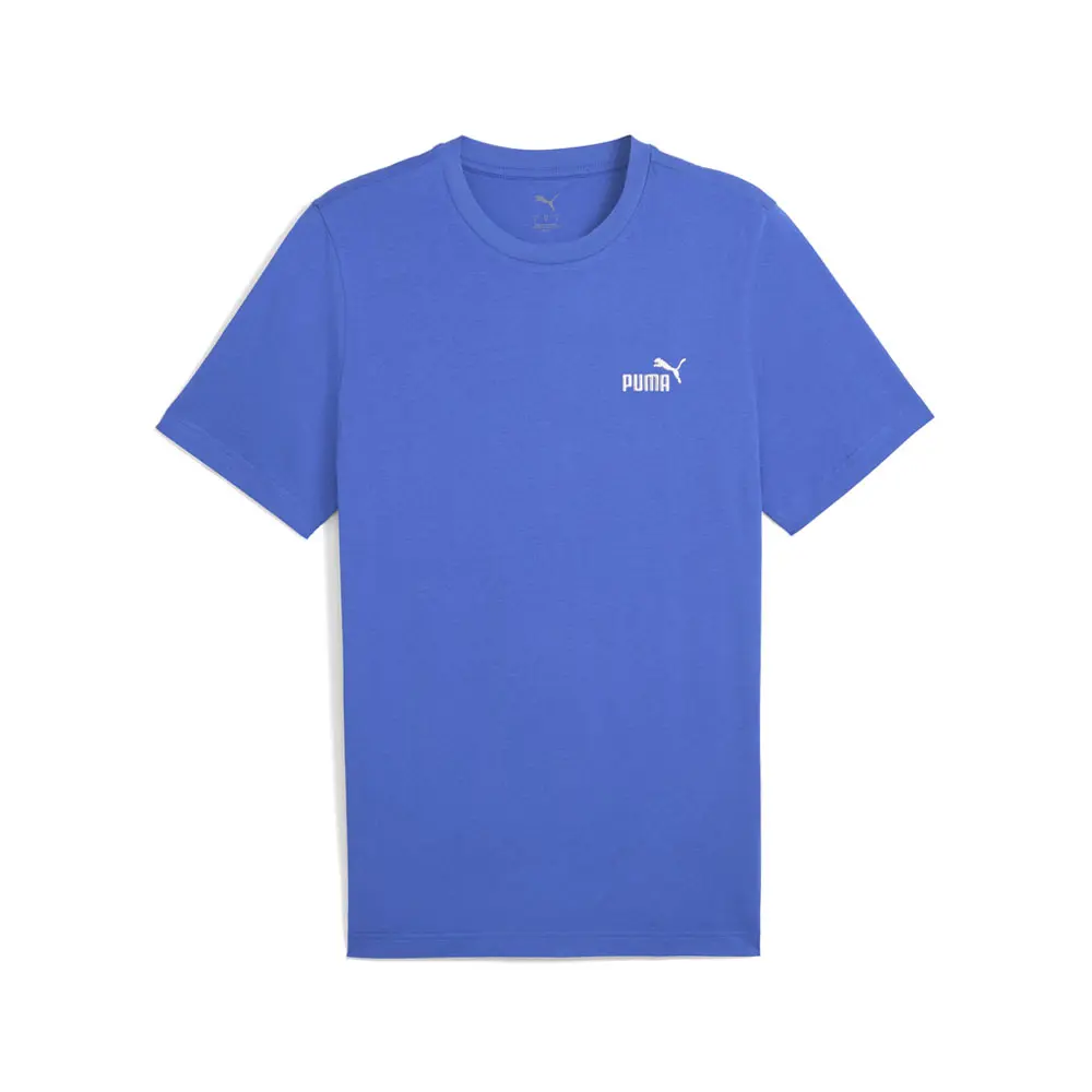PUMA Mens Essentials Small No. 1 Logo Tee Casual Tops Casual - Blue