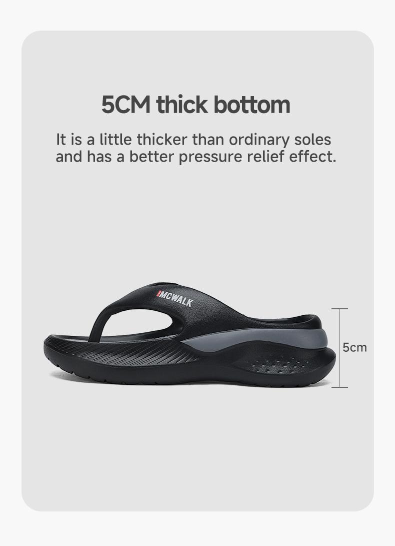 Comfortable Unisex Flip-Flops  Non-Slip Thick-Sole Wear-Resistant Easy to Clean Suitable for Home Outdoor School Beach Dog Walking Leisure