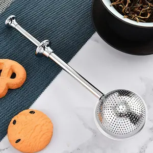 Stainless Steel Flour Duster for Baking, Long Handle Flour Sifter, Powdered Sugar Shaker Duster, Baking Sifter, Kitchen Gadgets, Kitchen Strainer Utensils