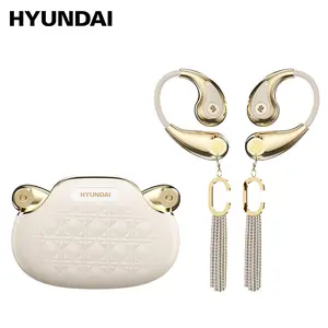 HYUNDAI YX49 Fashionable Open-Wear Stereo Earphones with Handbag-Style Light Luxury Design, Comfortable Fit, Bluetooth 5.4 for Faster, More Stable Connection, HiFi Sound, Sport & Travel Ready, Perfect Gift for Girlfriend, Compatible with Android & iOS