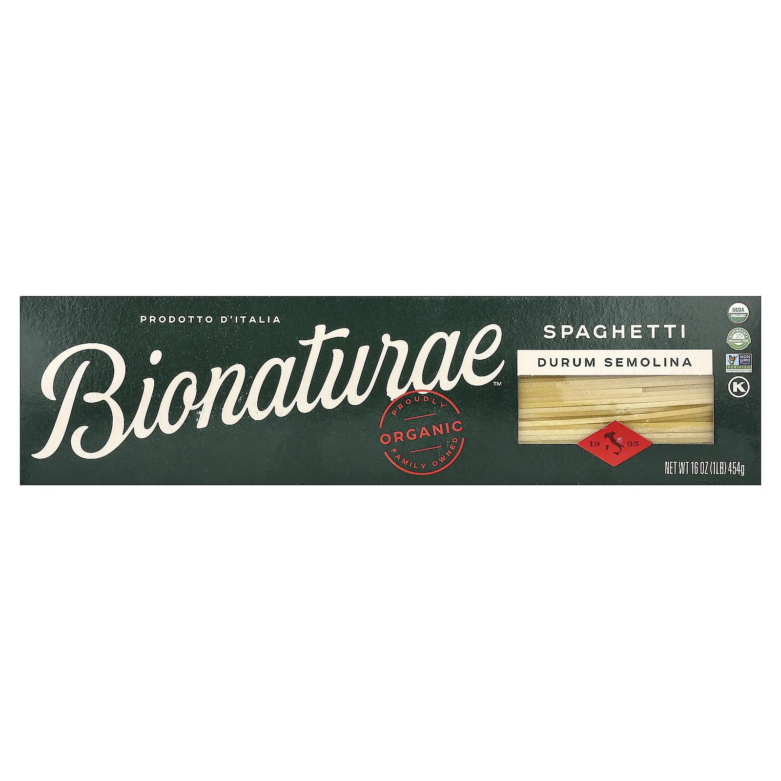Bionaturae Organic Durum Semolina Spaghetti, 16 oz (454 g)