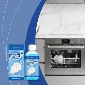 Jakehoe Dishwasher Rinse Aid, Household Dishwasher Cleaner for Removing Stains and Grease, Leaves Plates and Kitchenware Clean and Glossy