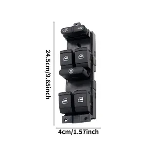Front Driver Side Power Window Switch Compatible with Volkswagen Sharan 1995-2010, Replacement Car Part, High Value Automotive Accessory