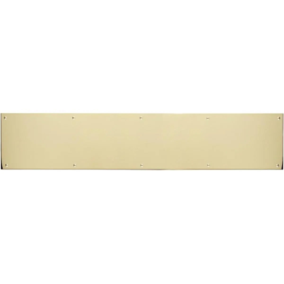 212 MAIN Polished Brass-Aluminum Magnetic Mount Kick Plate, 6 in. x 30 in. Home Accessory with Magnet Sheet (Model A09-P0630-628MAG)