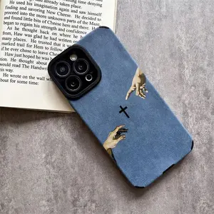 God's Hand pattern, Soft Plush Furry Texture Phone Case – Shockproof Drop Protection for iPhone 17, 17 Pro, 17 Pro Max, 17 Plus, 16, 16 Pro, 16 Pro Max, 16 Plus, 15, 15 Pro Max, 14, 14 Pro, 13, 13 Pro, 12, 11 – Slim Protective Case for Men & Women