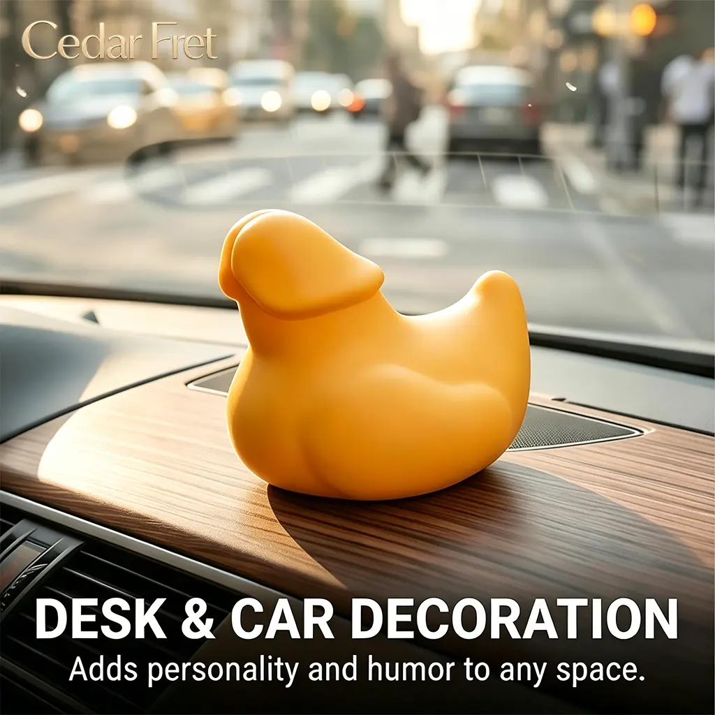 4 Pack Mini Ducks | Funny Car Dashboard Accessories | Prank Toys for 4x4 Enthusiasts | Office Desk Decor | Squeeze & Quack Bath Duck
