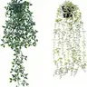 2pcs Fake Hanging Plants for Room Decor, Artificial Potted Plants for Aesthetic Office Living Bedroom Kitchen Patio Bathroom Bookshelf Indoor Outdoor Decor